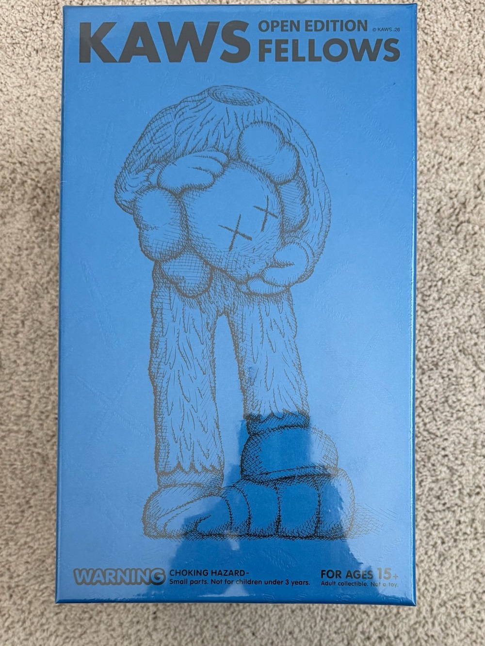 Brand new Unopened KAWS FELLOWS
BLUE TOY KAWS